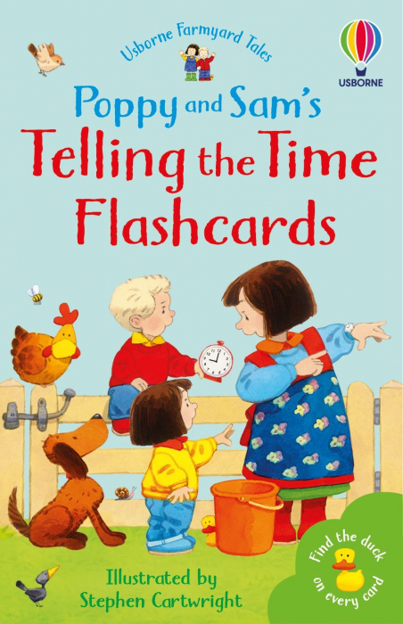 Carduri, Cat e ceasul? cu Poppy si Sam, "Poppy and Sam's Telling the Time Flashcards", Usborne [1]
