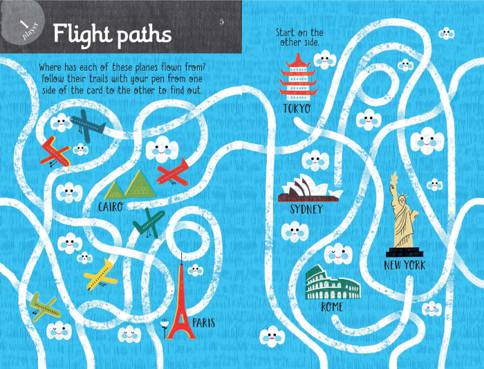 9781474952811 Usborne Wipe-clean cards: Never Get Bored Travel Puzzles [3]