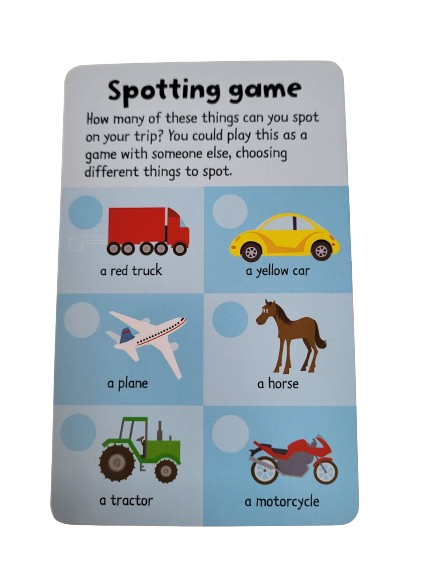 9780746089217 Usborne Wipe-clean cards: 100 things for little children to do on a journey [9]