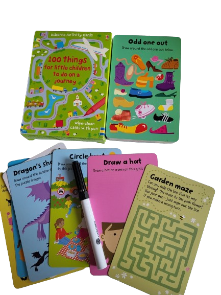 9780746089217 Usborne Wipe-clean cards: 100 things for little children to do on a journey [5]