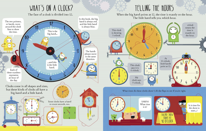9781409599265 Usborne Lift-the-Flap Telling the Time [2]