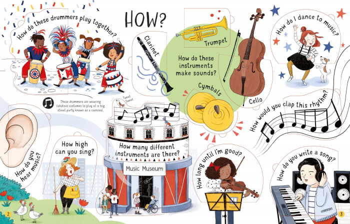 9781474959964 Usborne Lift-the-Flap Questions and Answers about Music [2]