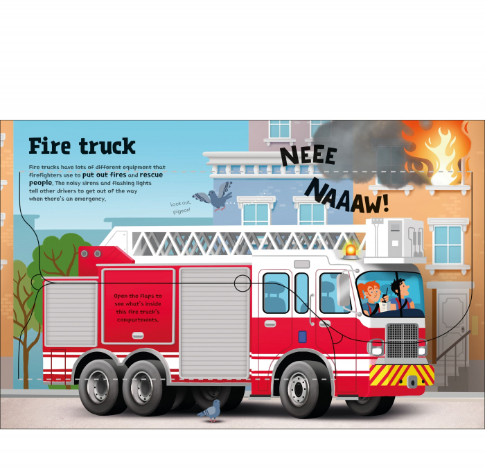 9781805077107 Usborne Great Big Trucks (with Great Big Flaps) [3]