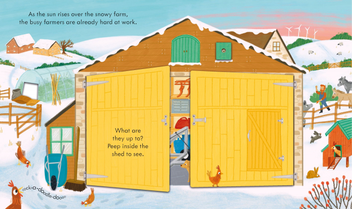 9781805312529 Usborne Peep inside How a Tractor Works [4]
