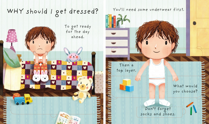 9781474989855 Usborne Why should I get dressed? [2]