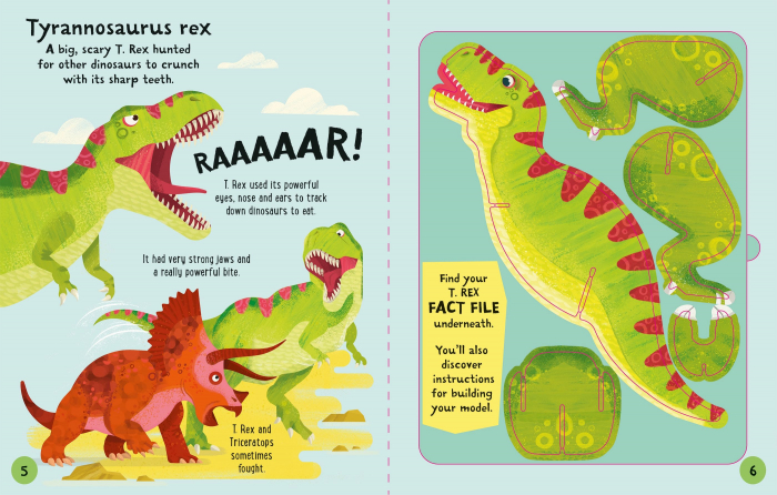 9781805076667 Usborne Slot-together Dinosaurs Book [3]