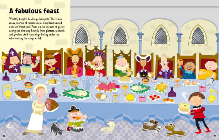 9781836041115 Usborne Knights and Castles Sticker Book [5]