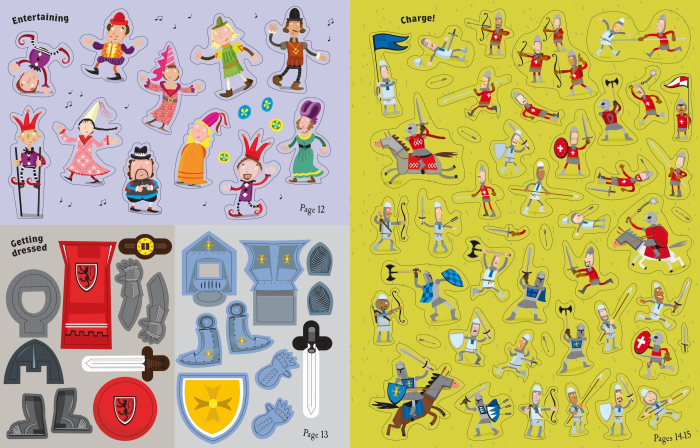 9781836041115 Usborne Knights and Castles Sticker Book [6]