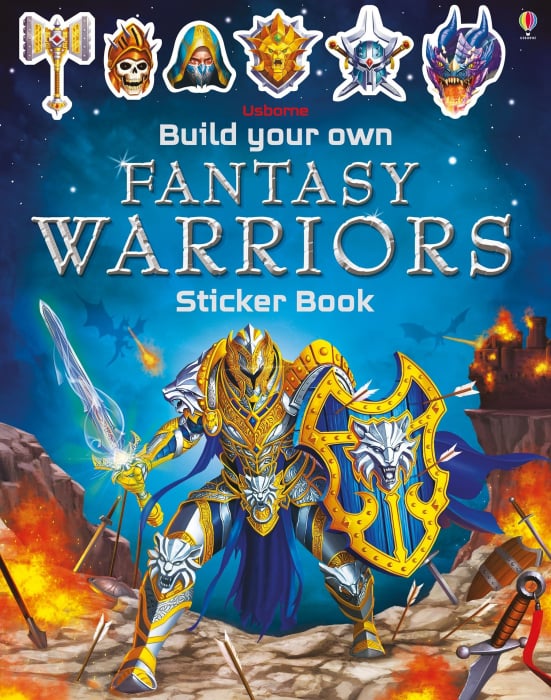 9781474952101 Usborne Build Your Own Fantasy Warriors Sticker Book [1]