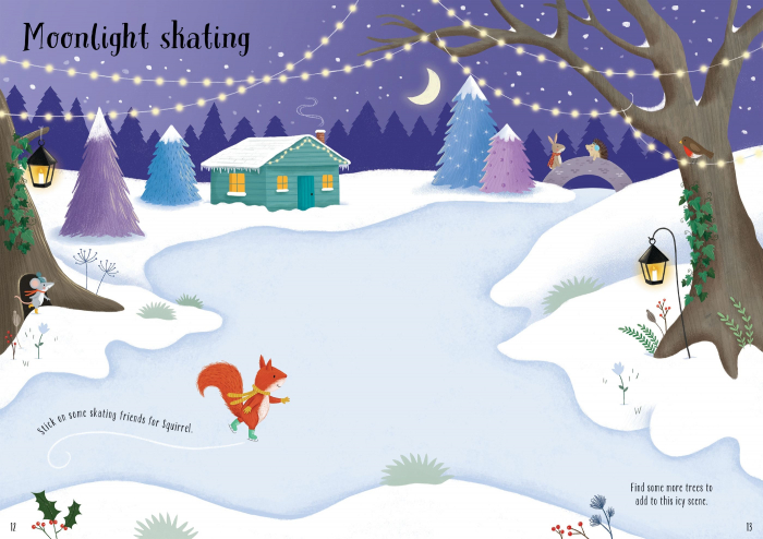 9781803700847 Usborne Sparkly Christmas Trees Stickers [3]