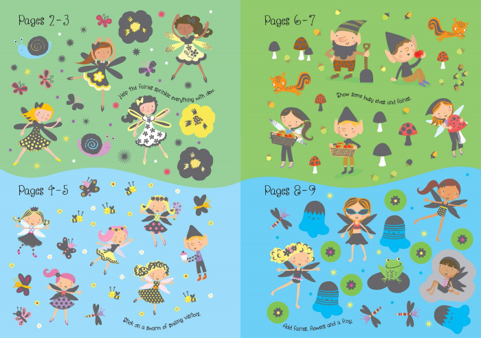 9781474960359 Usborne Sparkly Fairies Sticker Book [2]