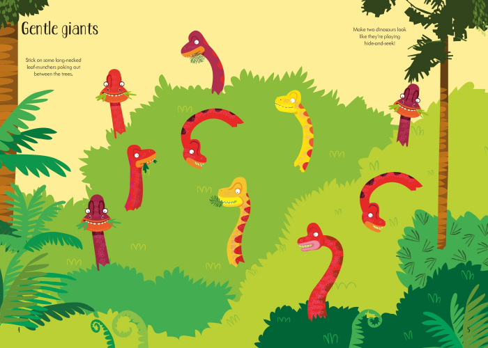 9781474959513 Usborne Little first stickers Dinosaurs [3]