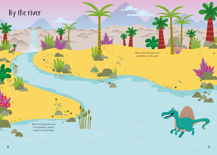 9781474959513 Usborne Little first stickers Dinosaurs [6]