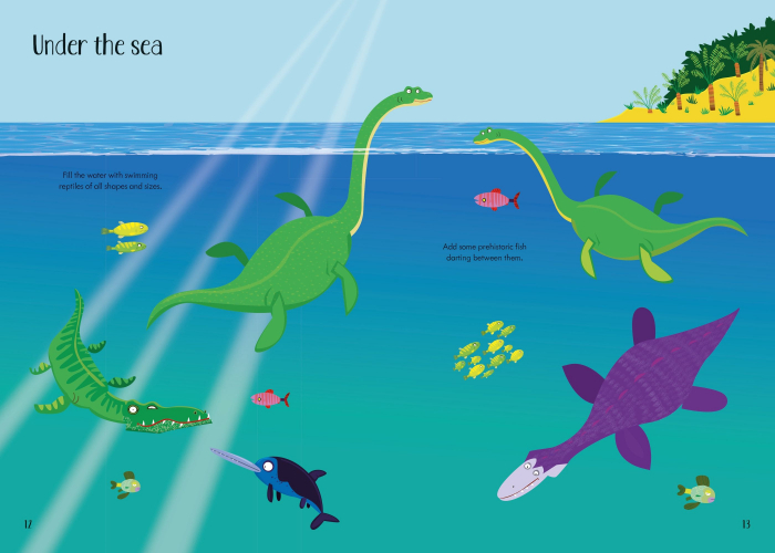 9781474959513 Usborne Little first stickers Dinosaurs [5]