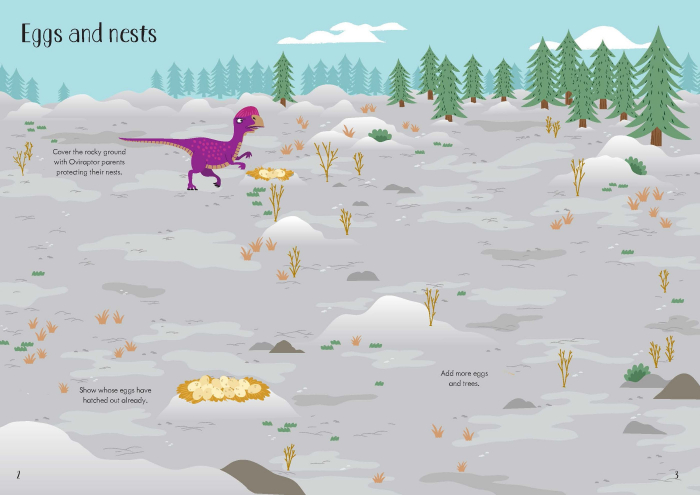 9781474959513 Usborne Little first stickers Dinosaurs [8]