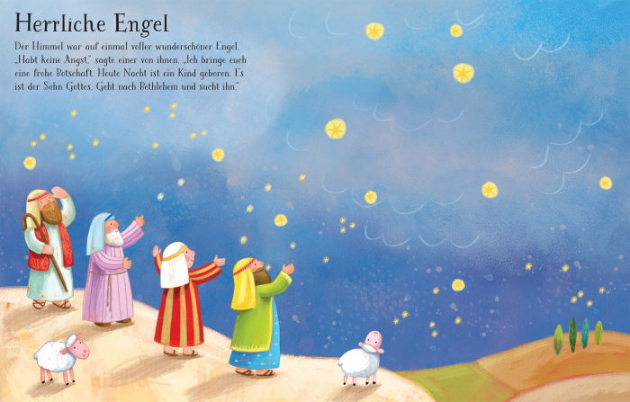 Carte de activitati "First Sticker Book Nativity", 250 stickers, Usborne [2]