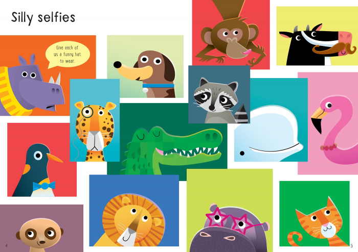 9781474986540 Usborne Little First Stickers Funny Hats [4]