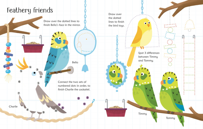 9781474995658 Usborne Wipe-Clean Pet Activities [4]