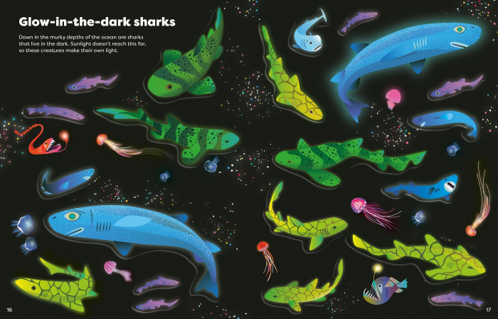 9781805072775 Usborne Big Sticker Book of Sharks [7]