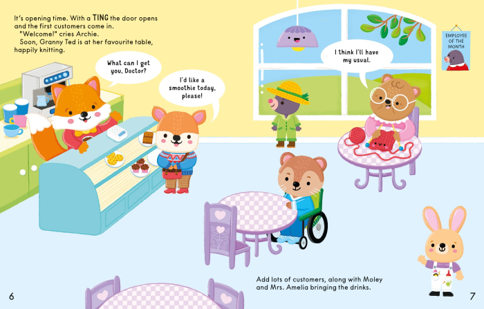 9781836047889 Usborne The Cosy Cafe Sticker Book [6]