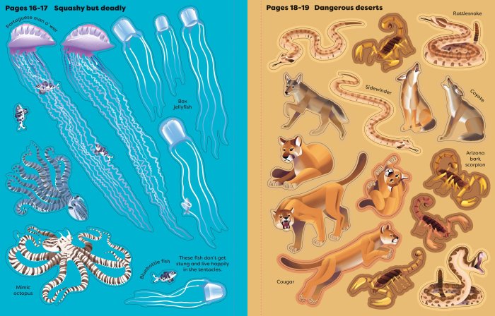 9781805076803 Usborne Big Sticker Book Deadly Animals [6]