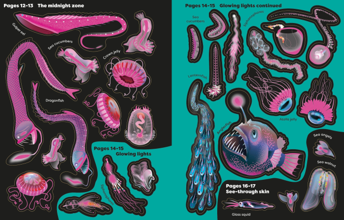 9781836040705 Usborne Big Sticker Book Weird Deep Sea Creatures [4]