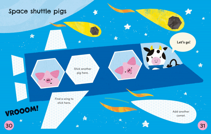 9781805077169 Usborne Cut and Stick Space [4]