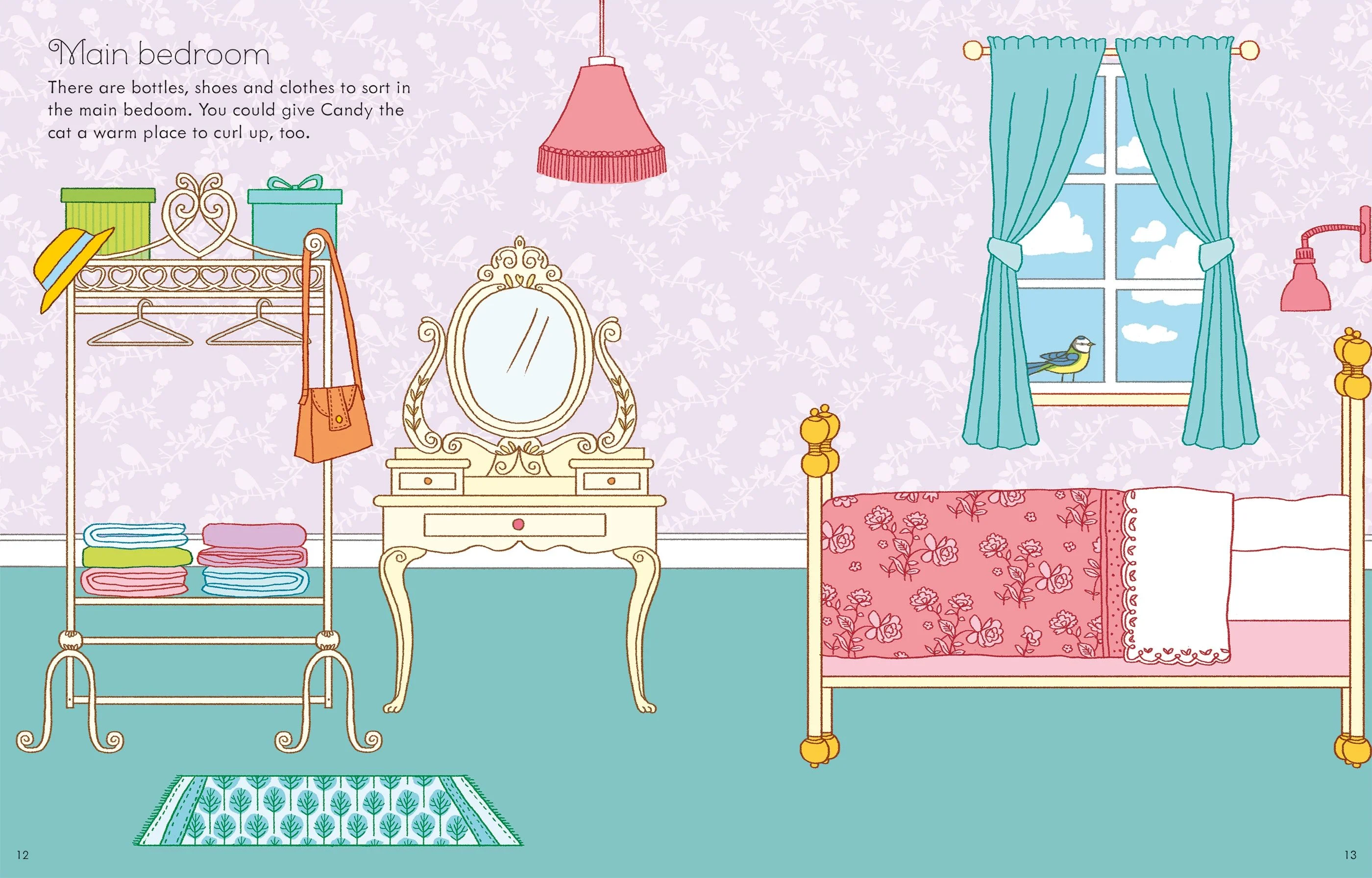 9781805077398 Usborne First Sticker Book Doll's House [4]
