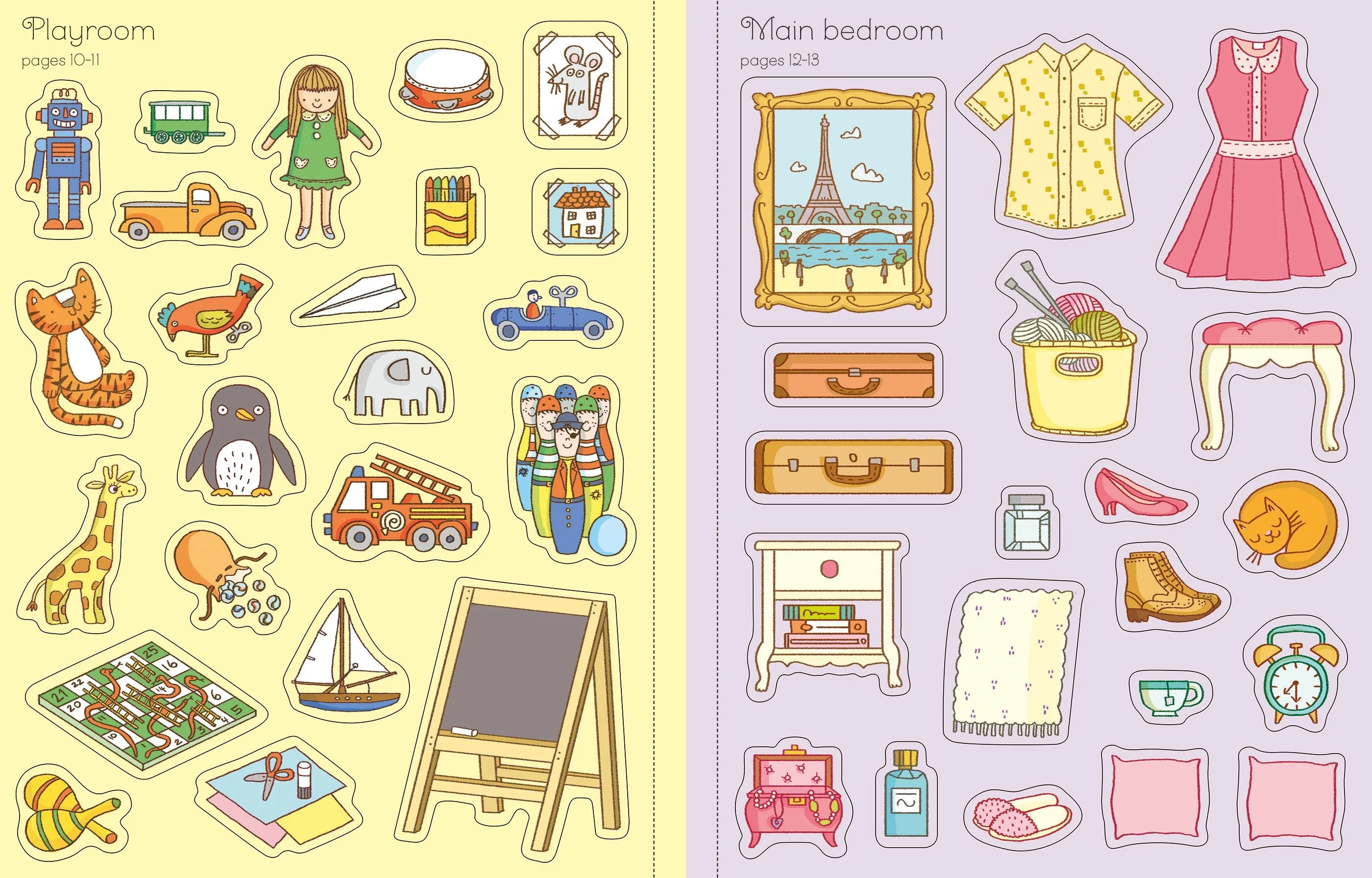 9781805077398 Usborne First Sticker Book Doll's House [6]