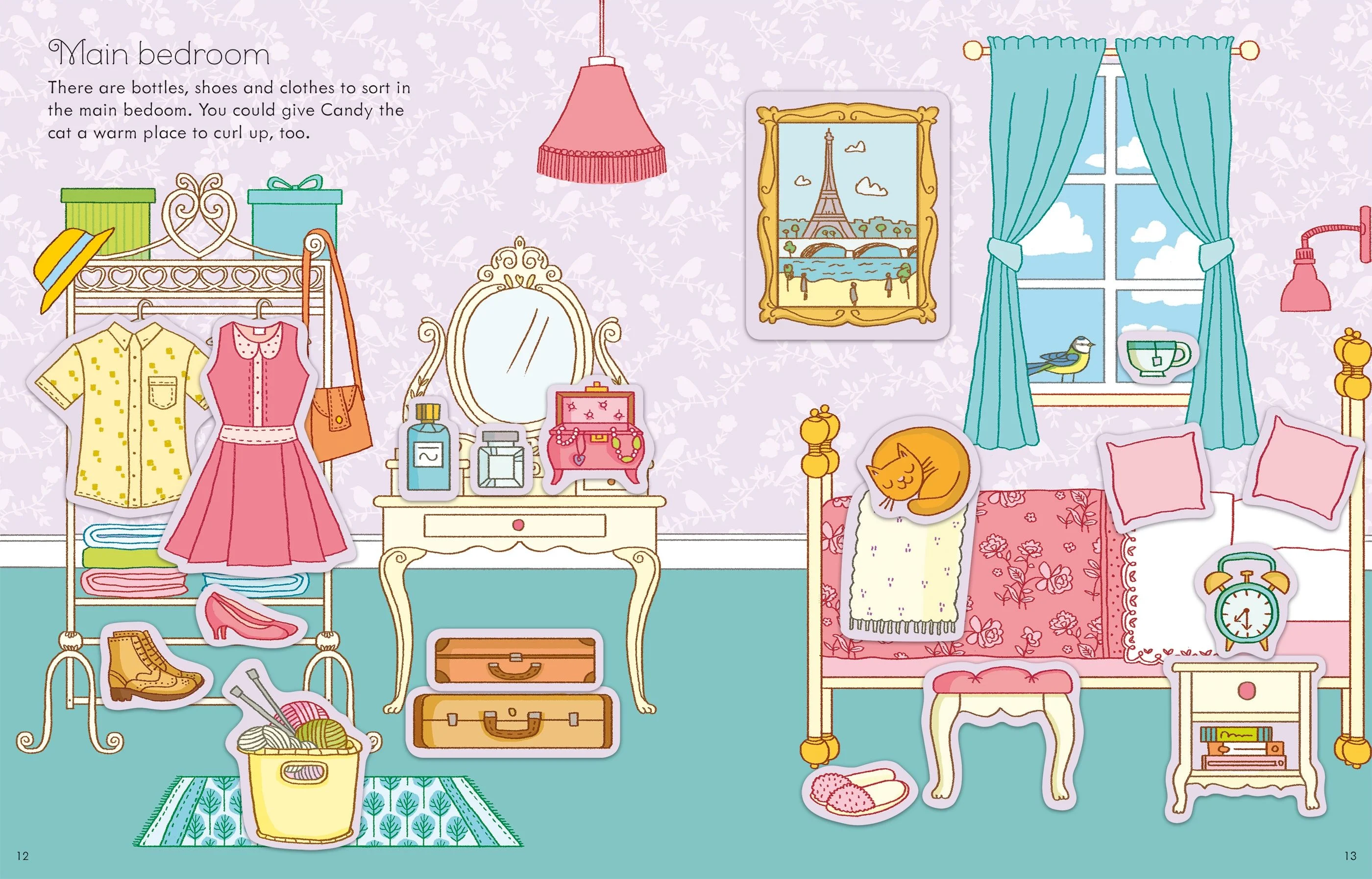 9781805077398 Usborne First Sticker Book Doll's House [5]