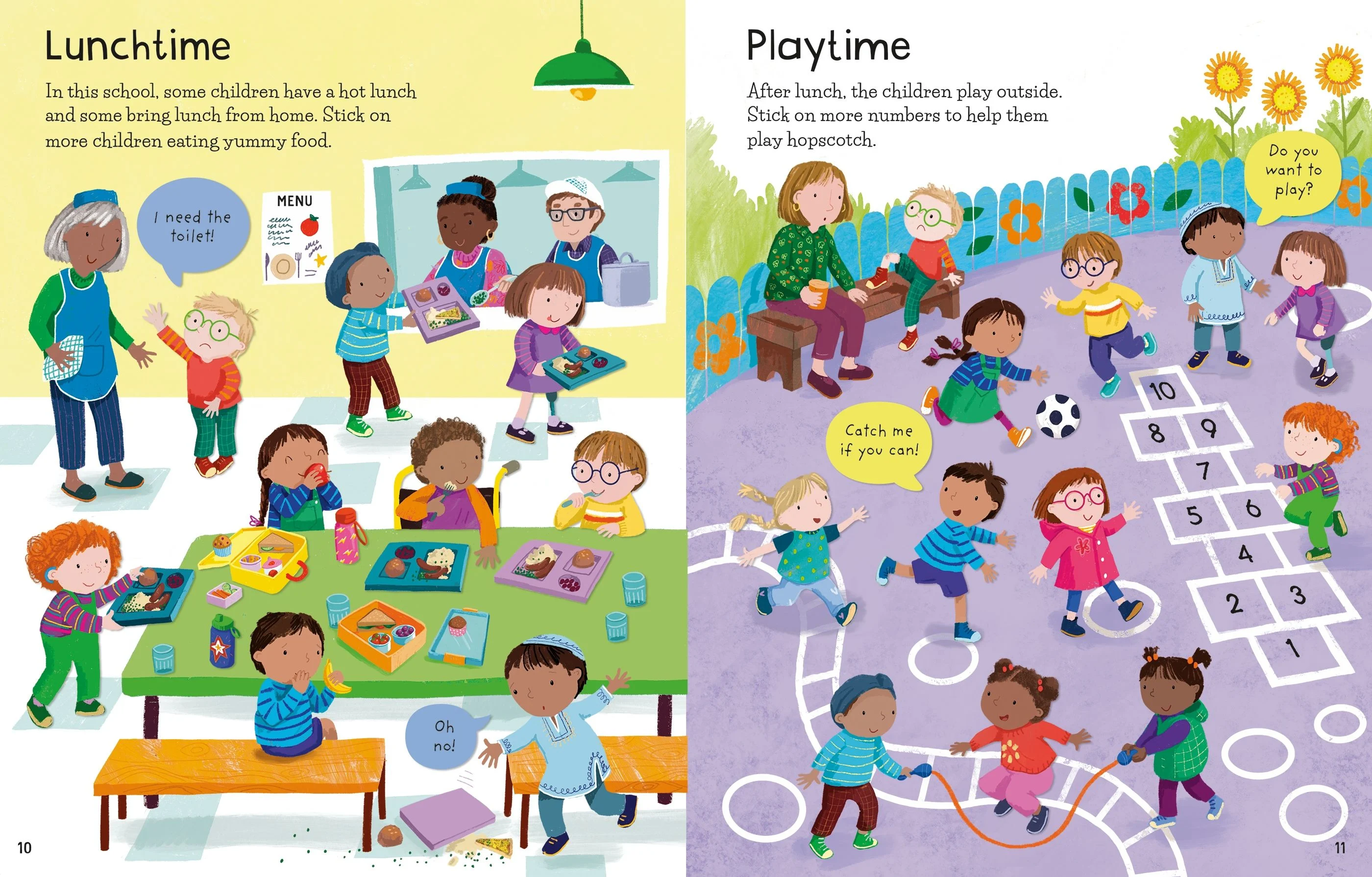 9781803702735 Usborne First Sticker Starting School [3]