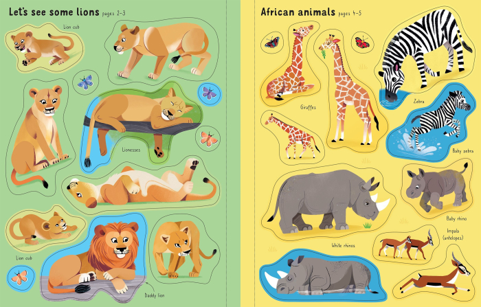 9781836041580 Usborne First Sticker Book Animal Park [6]