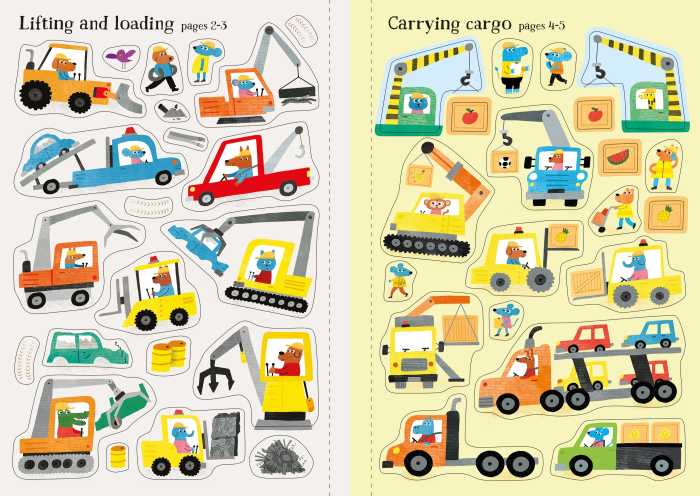 9781836042990 Usborne My First Sticker Book Big Machines [6]