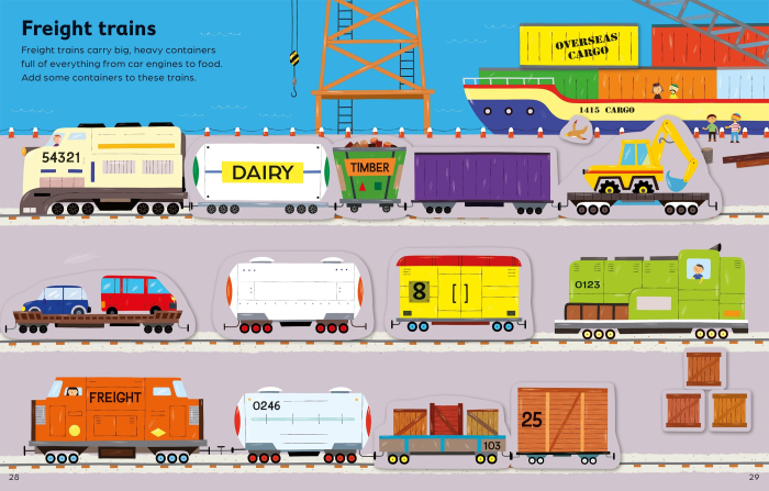 9781836048206 Usborne First Sticker Book Cars, Trains and Planes [5]