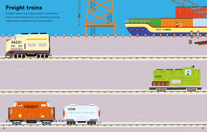 9781836048206 Usborne First Sticker Book Cars, Trains and Planes [4]