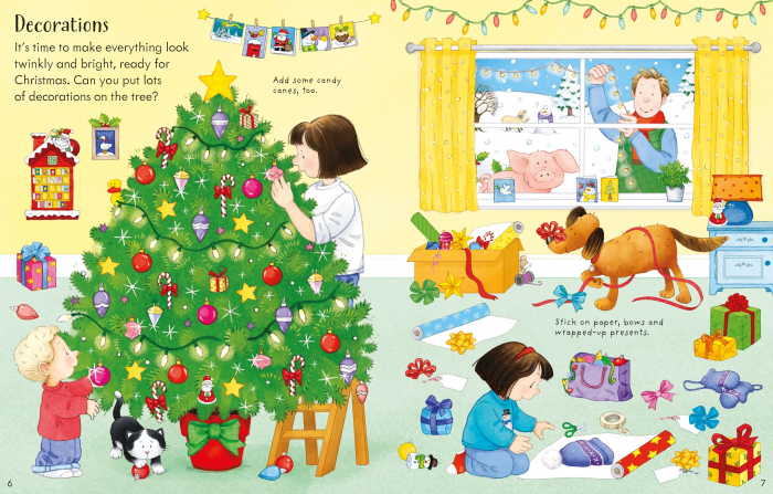 9781805314615 Usborne Poppy and Sam's Christmas Sticker Book [5]