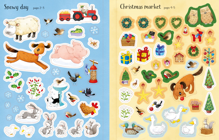 9781805314615 Usborne Poppy and Sam's Christmas Sticker Book [8]