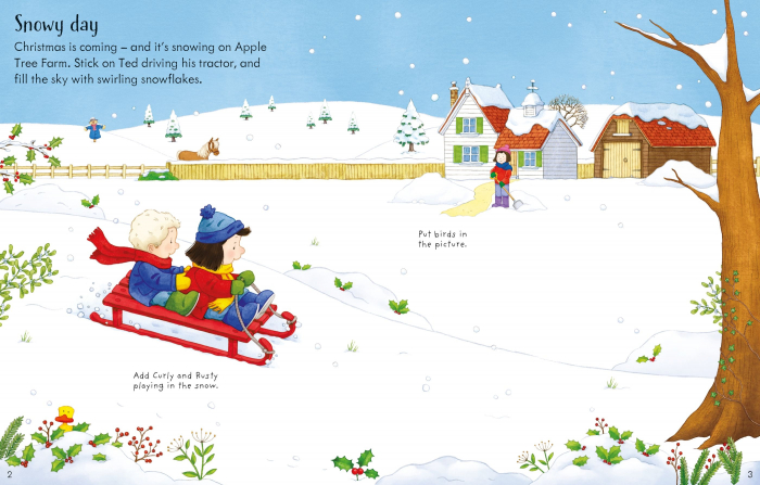 9781805314615 Usborne Poppy and Sam's Christmas Sticker Book [2]