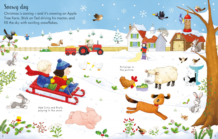 9781805314615 Usborne Poppy and Sam's Christmas Sticker Book [3]