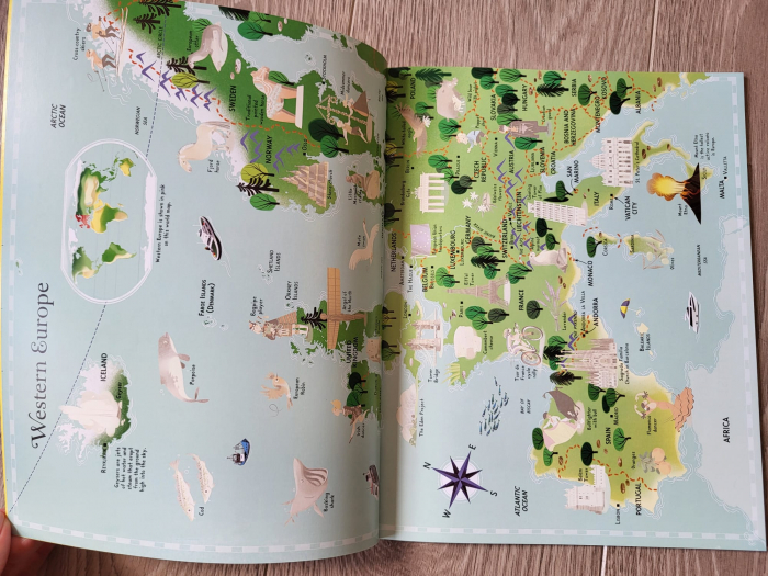 9781409550013 Usborne Sticker Picture Atlas of the World [3]