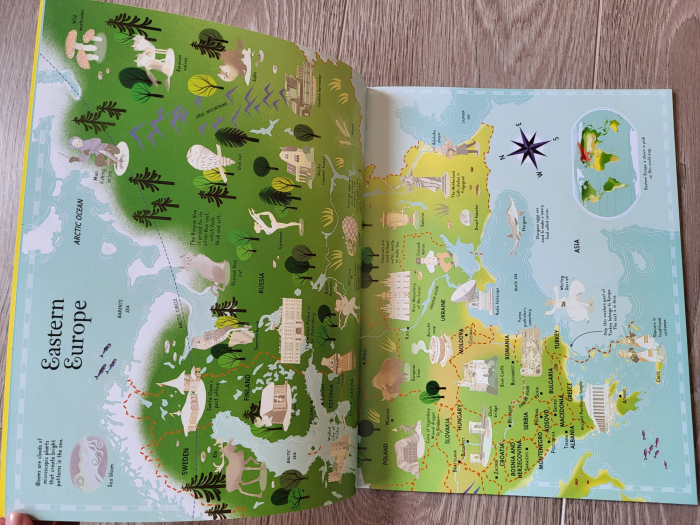 9781409550013 Usborne Sticker Picture Atlas of the World [4]