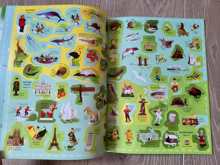 9781409550013 Usborne Sticker Picture Atlas of the World [5]