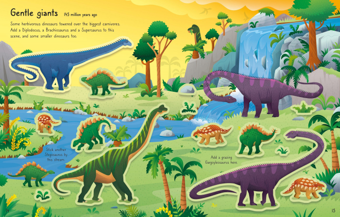 9781803709888 Usborne First Sticker Book T. Rex [7]