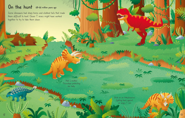 9781803709888 Usborne First Sticker Book T. Rex [5]