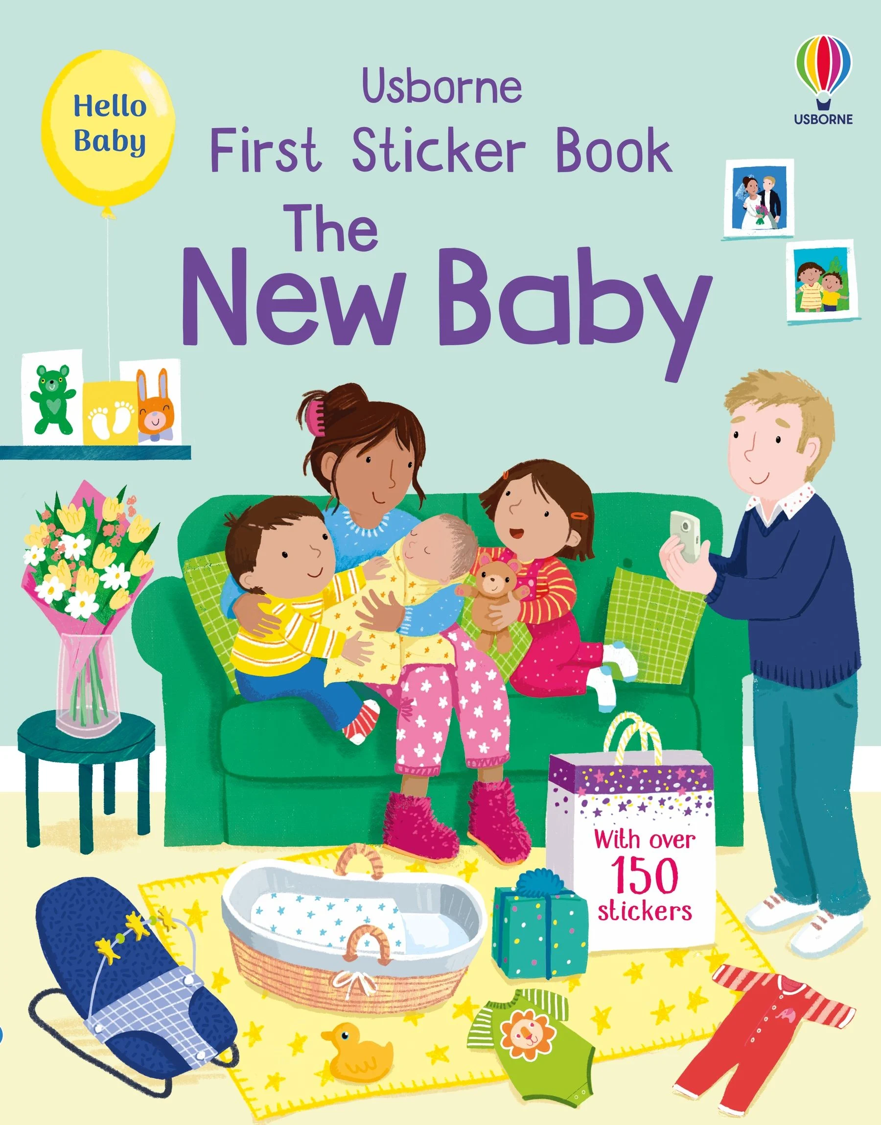 9781805070696 Usborne First Sticker Book The New Baby [1]