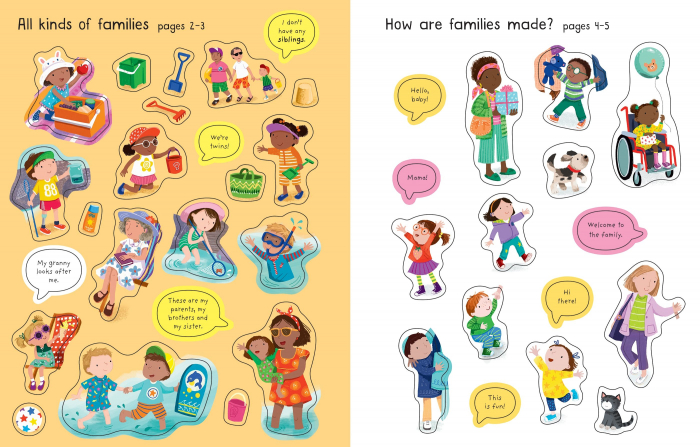 9781803702759 Usborne First Sticker Book Families [6]
