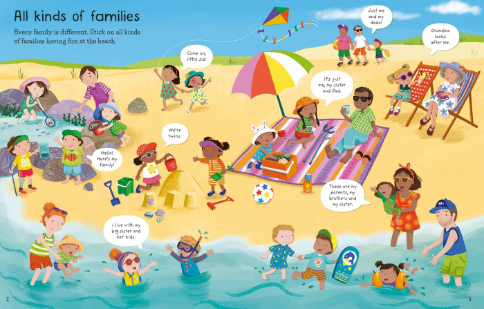 9781803702759 Usborne First Sticker Book Families [3]