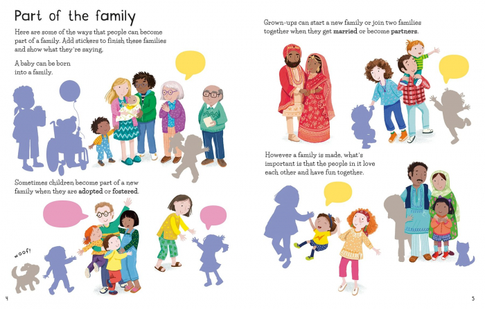 9781803702759 Usborne First Sticker Book Families [4]