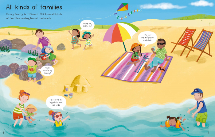 9781803702759 Usborne First Sticker Book Families [2]