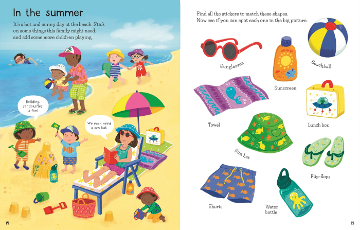 9781836041597 Usborne First Sticker Book Getting Dressed [5]